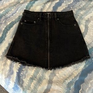 Black zipper jean skirt ! Small